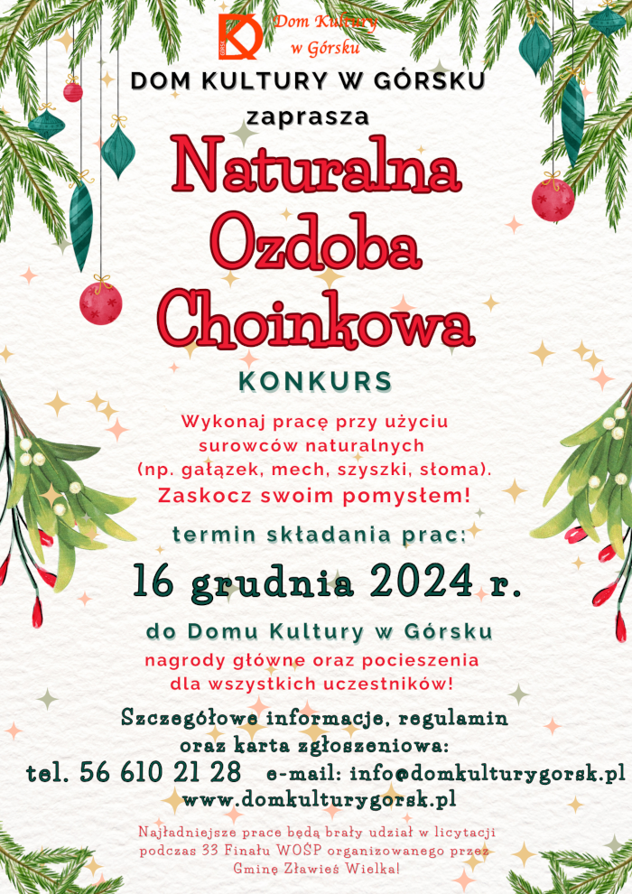 plakat naturalna ozdoba hoinkowa 24